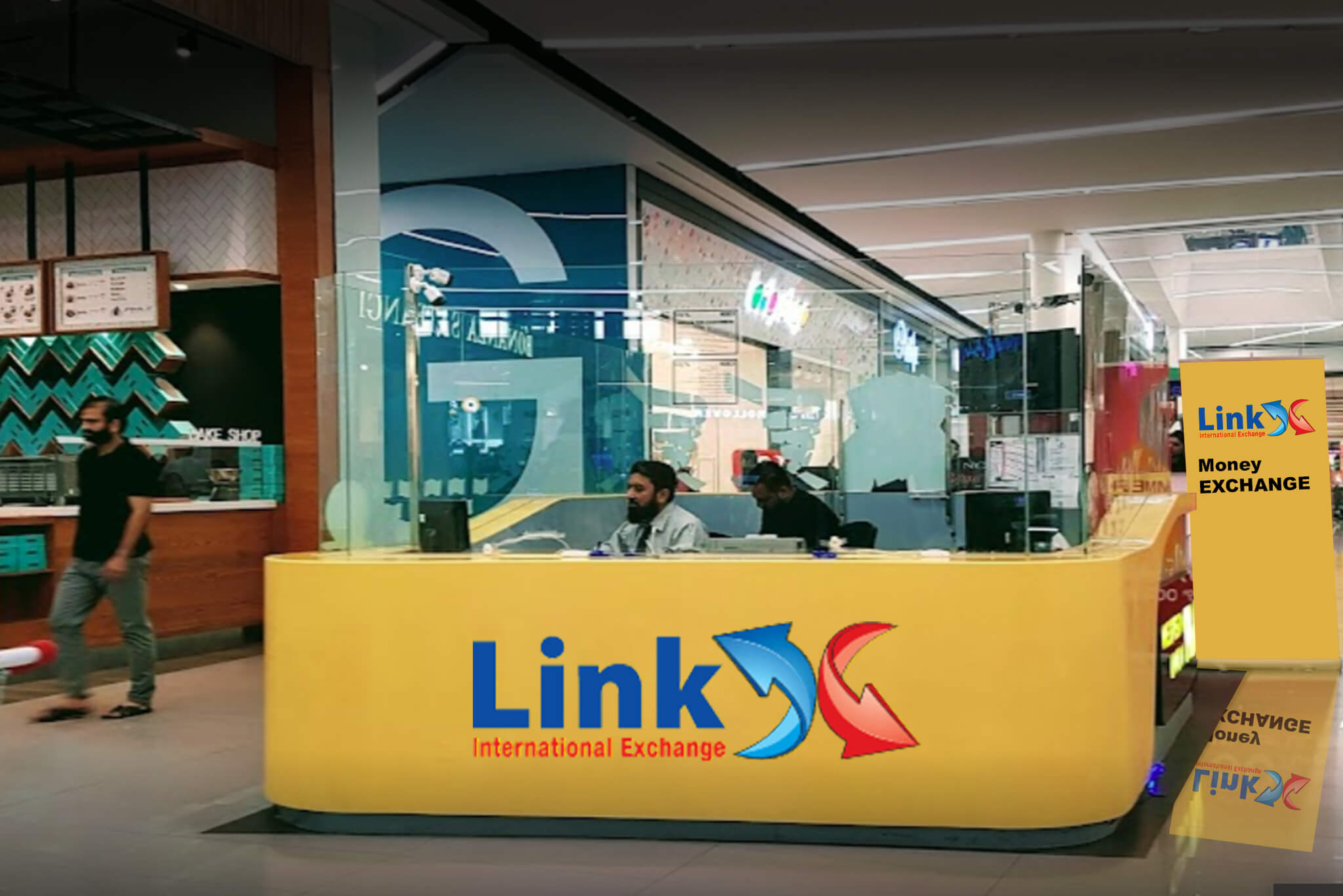 Customer sending money from Pakistan to UAE through Link Exchange international remittance services.