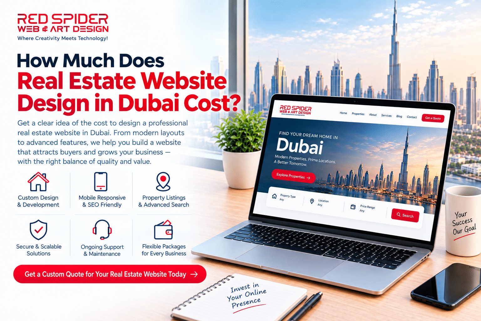 How Much Does Real Estate Website Design in Dubai Cost?